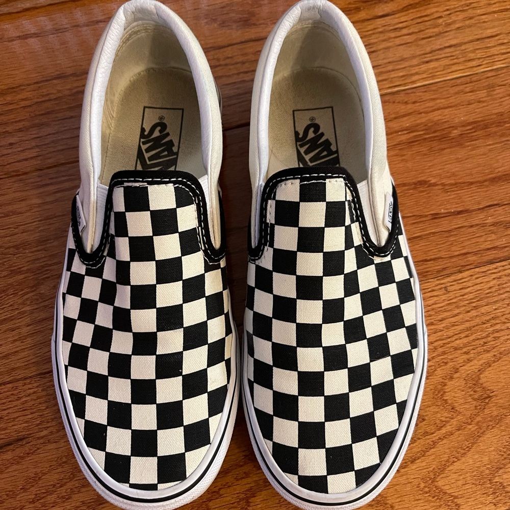 Vans Classic Slip On Black and White Checkerboard